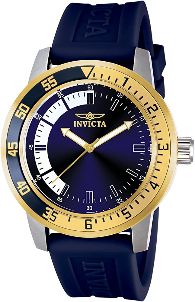 Invicta reloj de acero inoxidable especial con banda azul para hombre